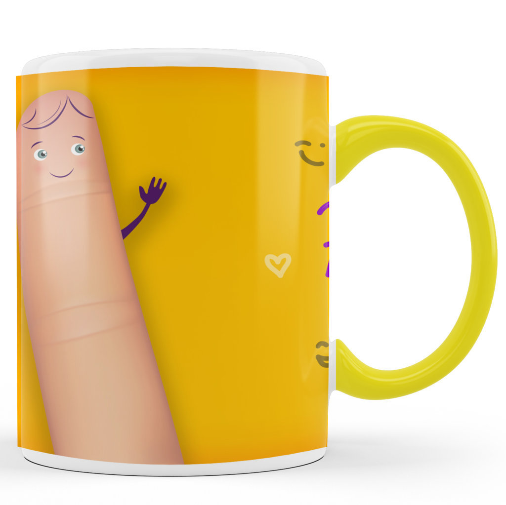 Printed Ceramic Coffee Mug | Friends | Cute Friendship Day | 325 Ml. 